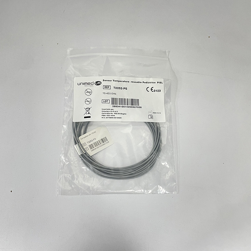 odoo_T2252-PS.jpg SENSOR DE TEMPERATURA REUSABLE YSI-400 - PEDIATRICO PIEL - TIPO PLUG, UNIMED - Imagen 1
