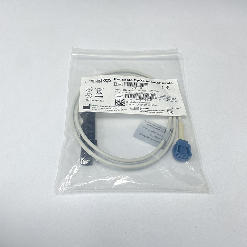 odoo_U704-102.jpg EXTENSION DE SPO2 PARA GE OHMEDA OXYTIP 8P - 1.1m, UNIMED - Imagen 1