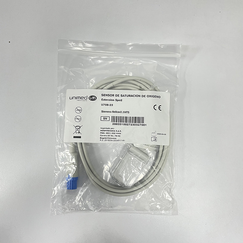 odoo_U708-23.jpg EXTENSION DE SPO2 PARA SIEMENS/DRAGER 7P A DB9, UNIMED - Imagen 1